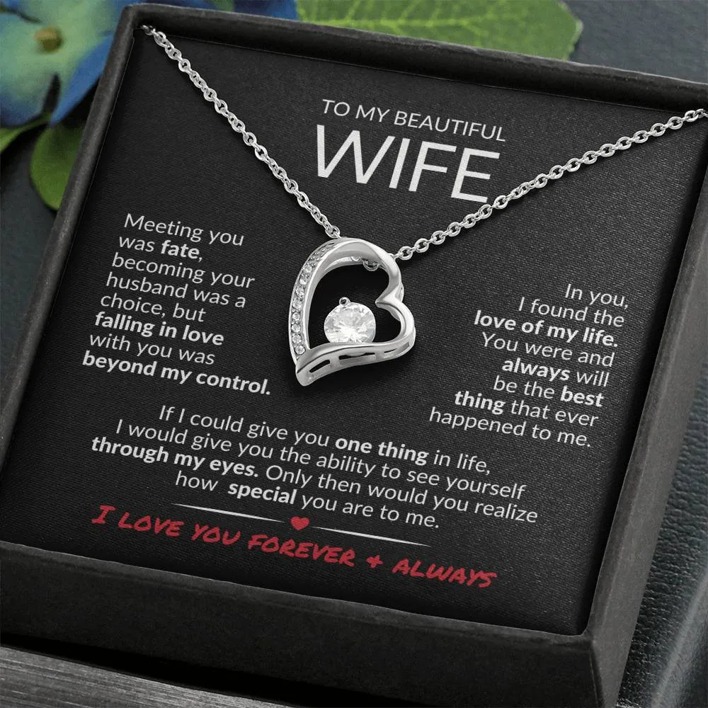 To MyWife | Love of My Life | Forever Love Necklace