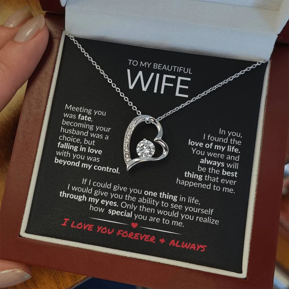 To MyWife | Love of My Life | Forever Love Necklace