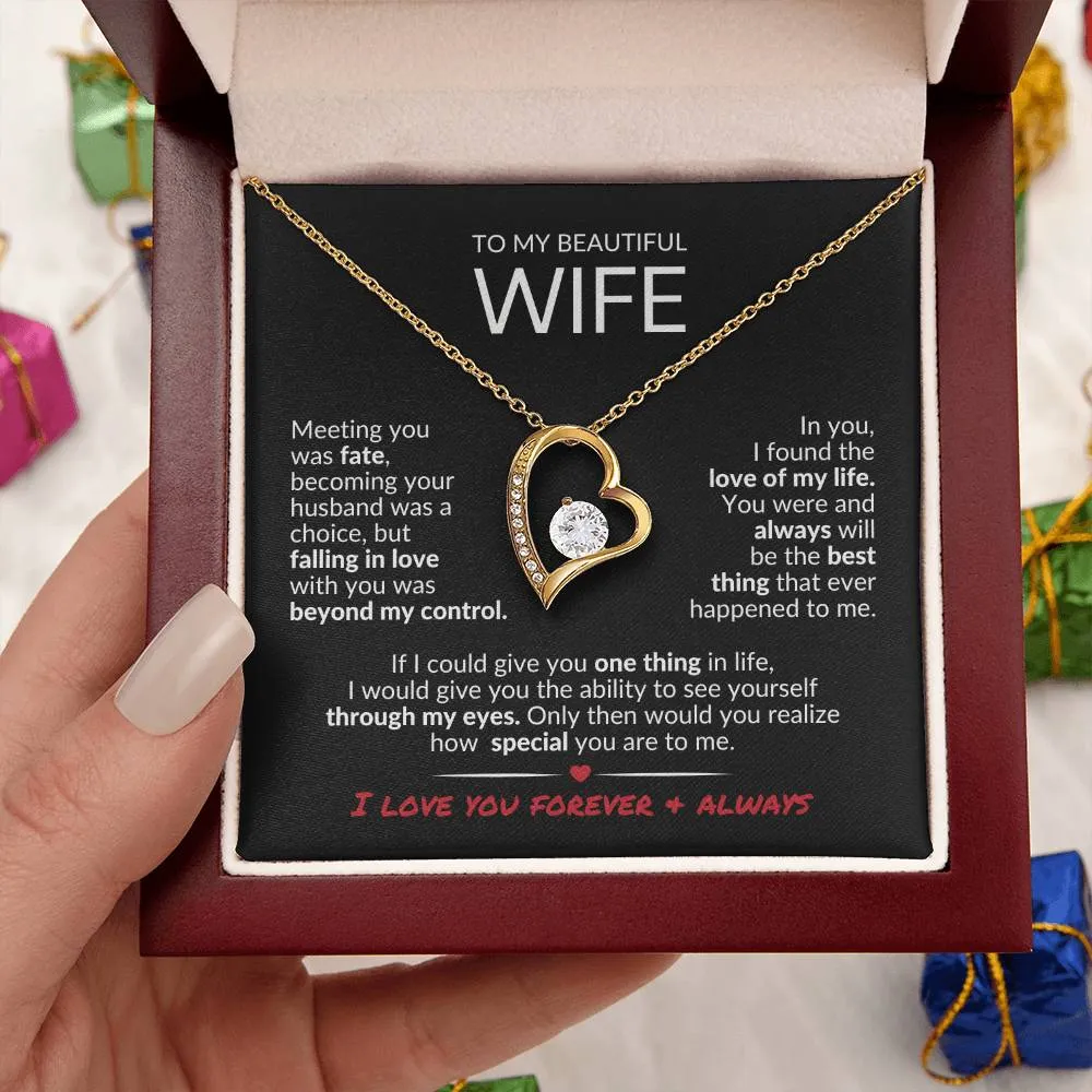 To MyWife | Love of My Life | Forever Love Necklace