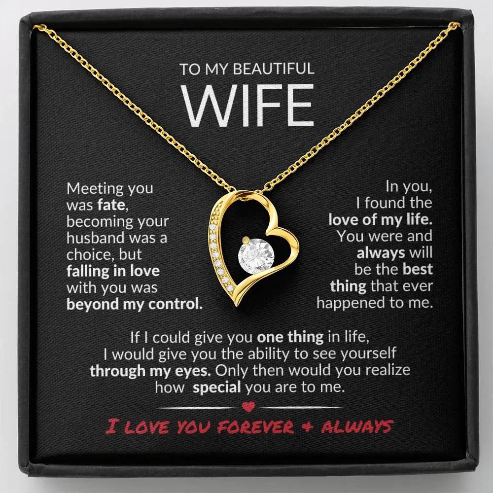 To MyWife | Love of My Life | Forever Love Necklace