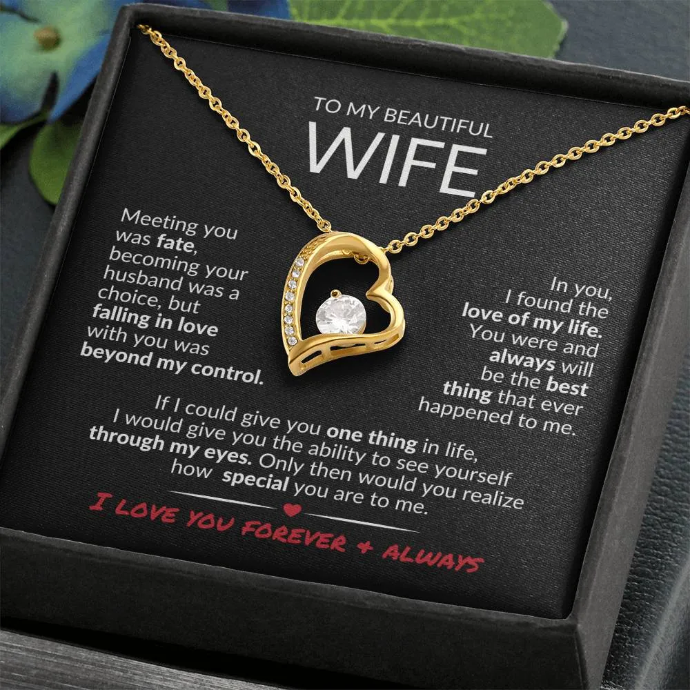 To MyWife | Love of My Life | Forever Love Necklace