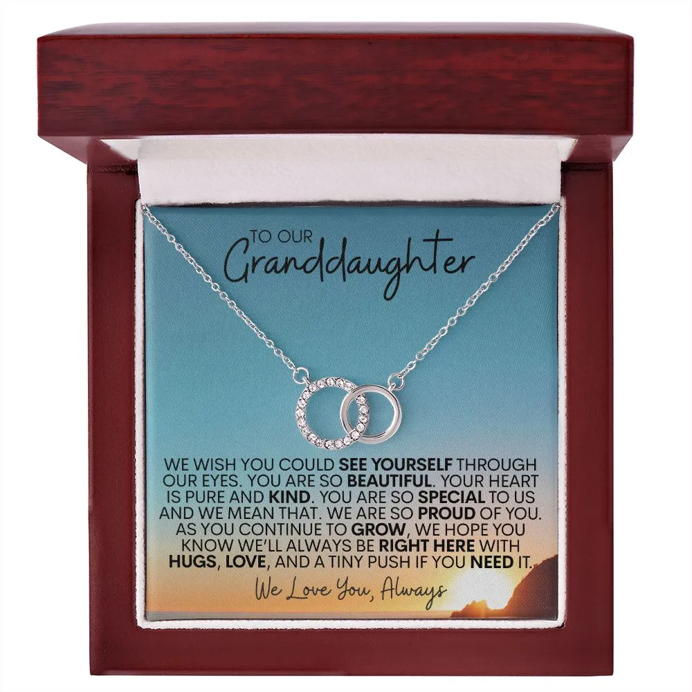 To Our Granddaughter | We Are Proud of You - Perfect Pair Necklace