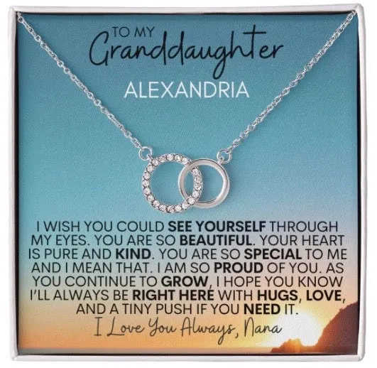 To Our Granddaughter | We Are Proud of You - Perfect Pair Necklace