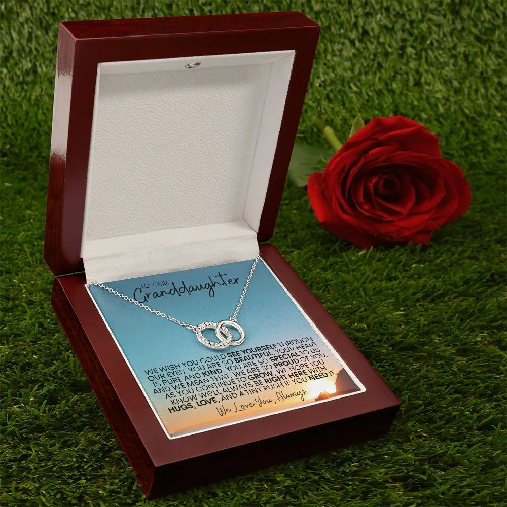 To Our Granddaughter | We Are Proud of You - Perfect Pair Necklace