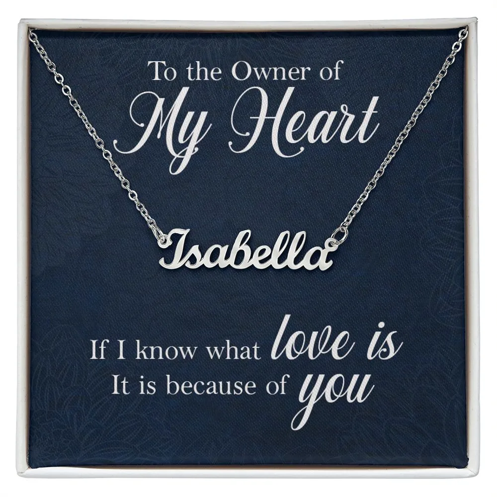 To the owner of my heart