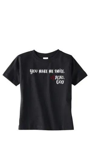 Toddler Unisex Tee Shirt -You make me smile.