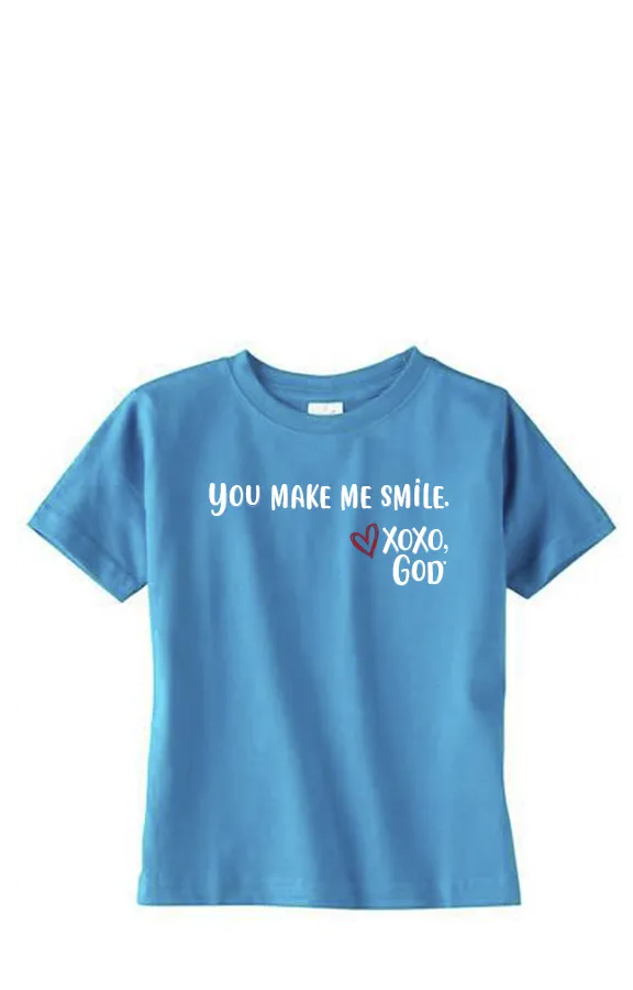 Toddler Unisex Tee Shirt -You make me smile.
