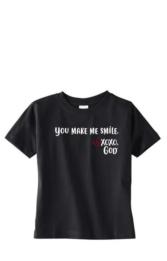 Toddler Unisex Tee Shirt -You make me smile.