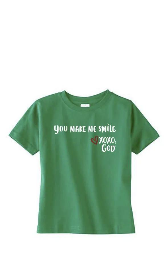 Toddler Unisex Tee Shirt -You make me smile.
