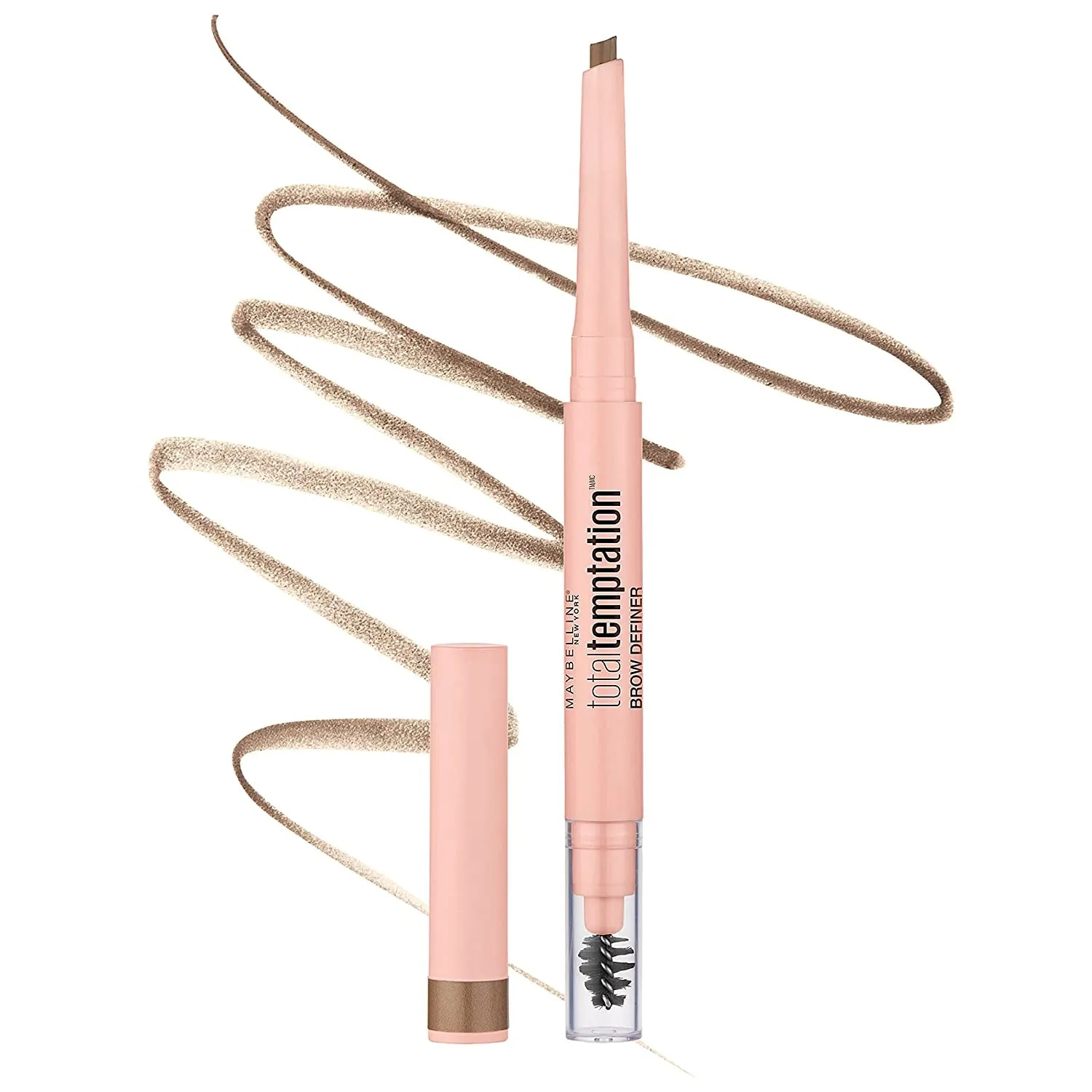 Total Temptation Eyebrow Definer Pencil, Soft Brown, 1 Count