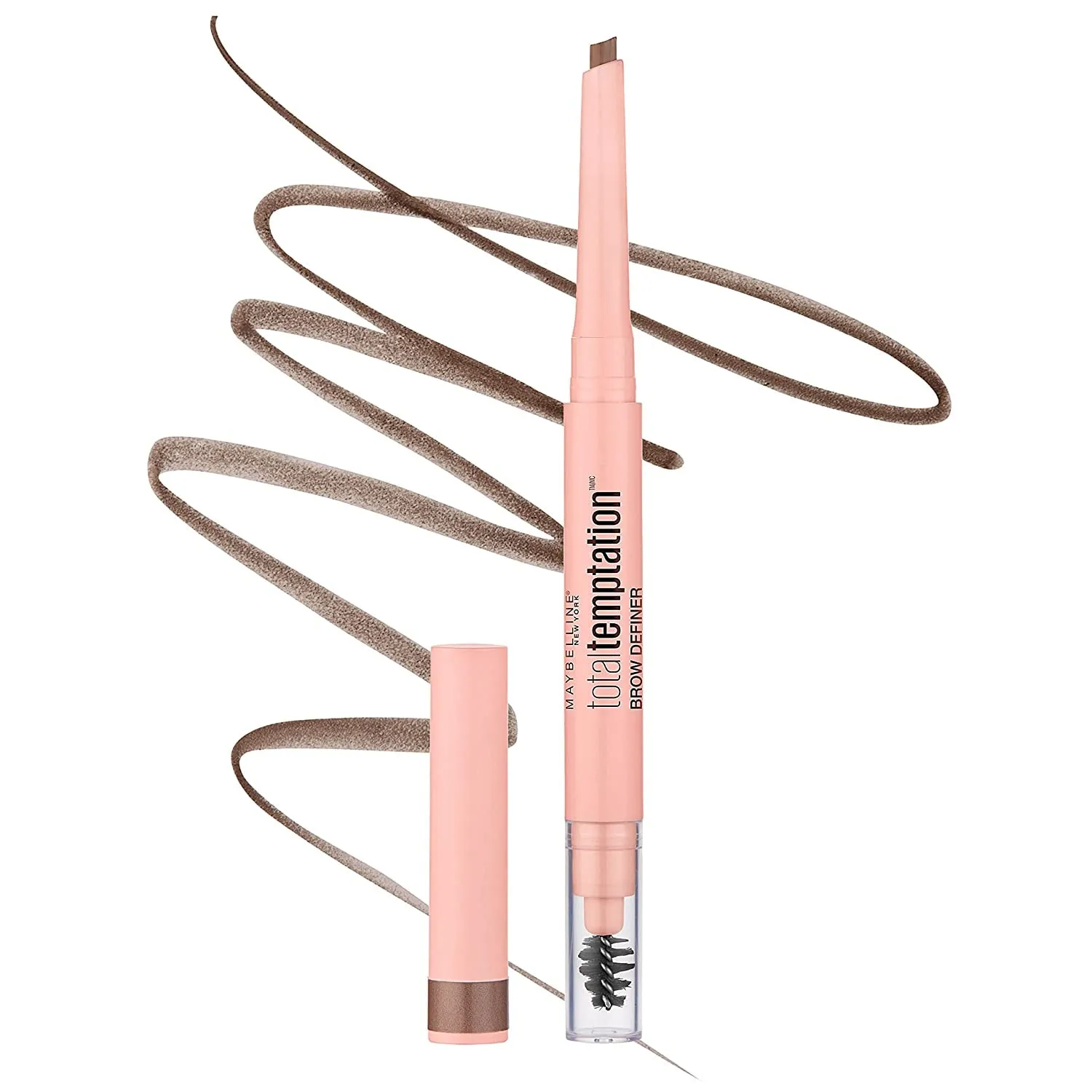 Total Temptation Eyebrow Definer Pencil, Soft Brown, 1 Count