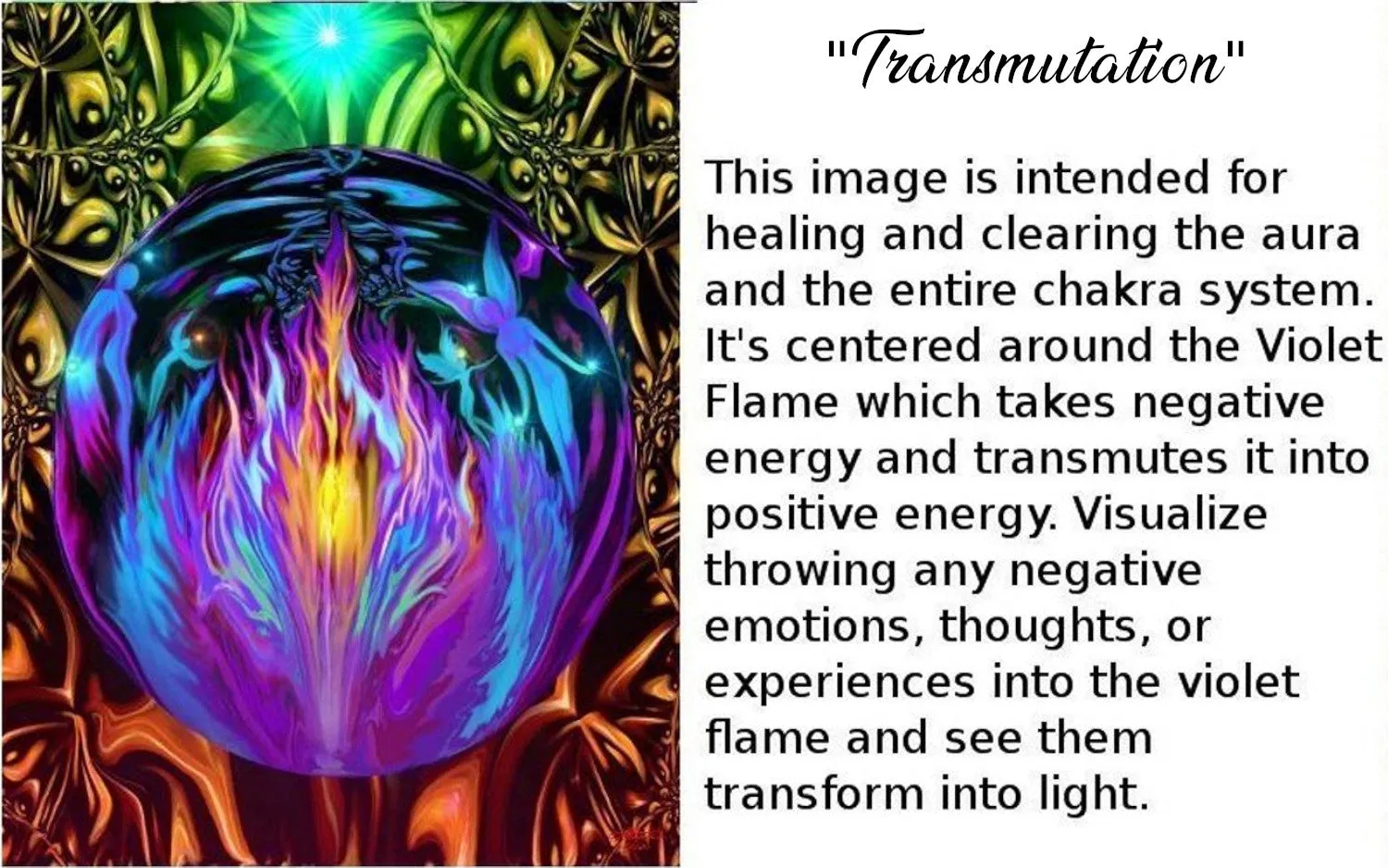 Tree of Life Pewter Hanging Ornament with Violet Flame Art Pendant-"Transmutation"
