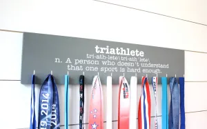 Triathlon Medal Holder - Definition of Triathlete - Large