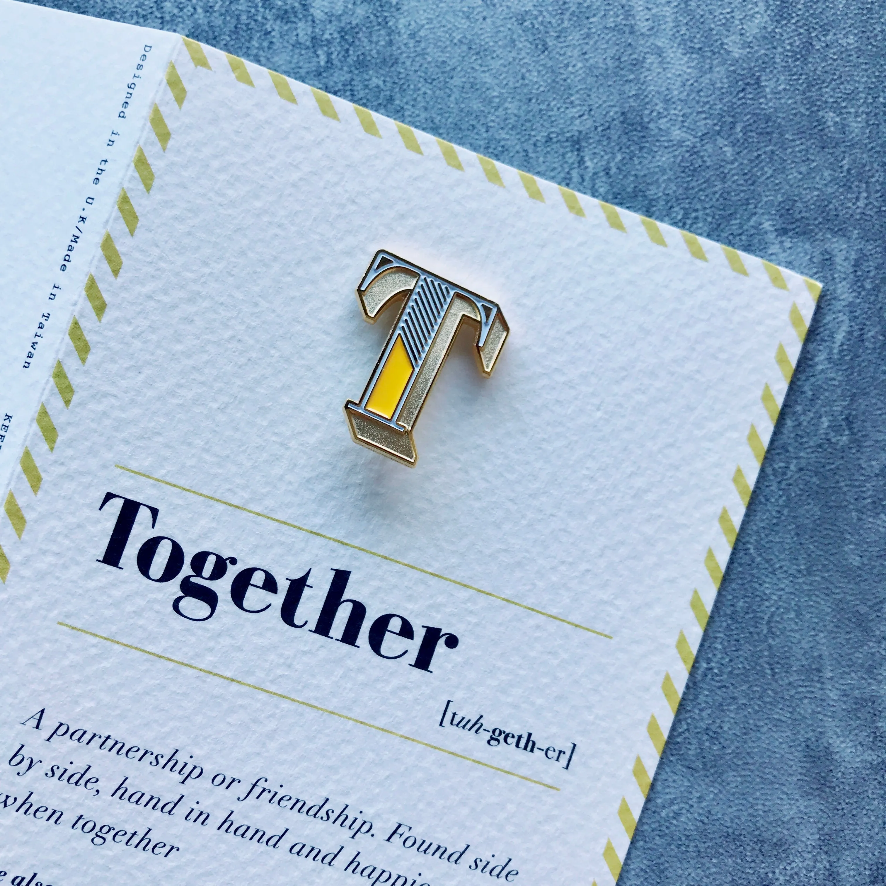 T/Together Pin Badge and Card