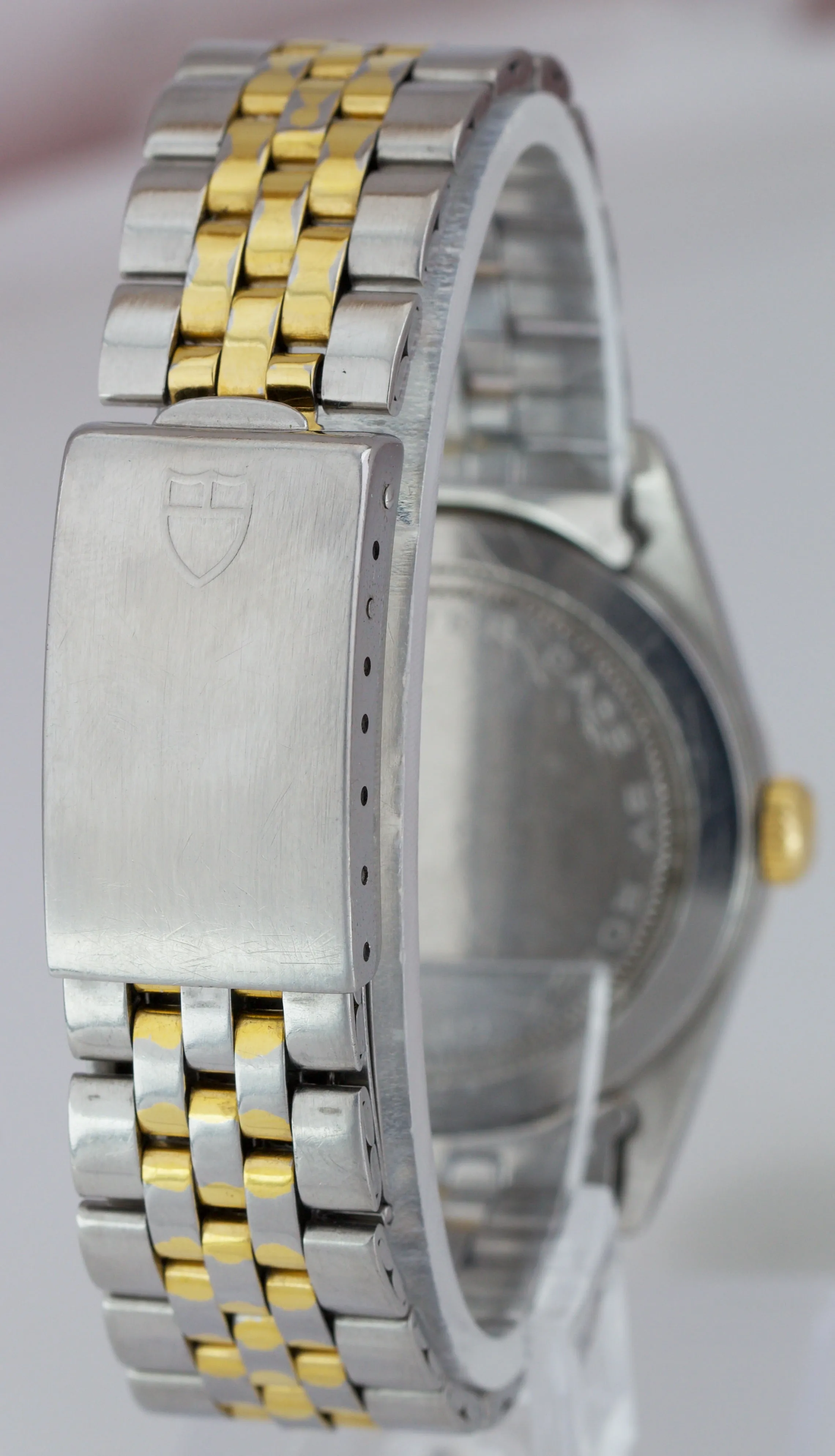 Tudor Oyster Prince Date-Day Two-Tone Gold Stainless Champagne 35mm Watch 94613