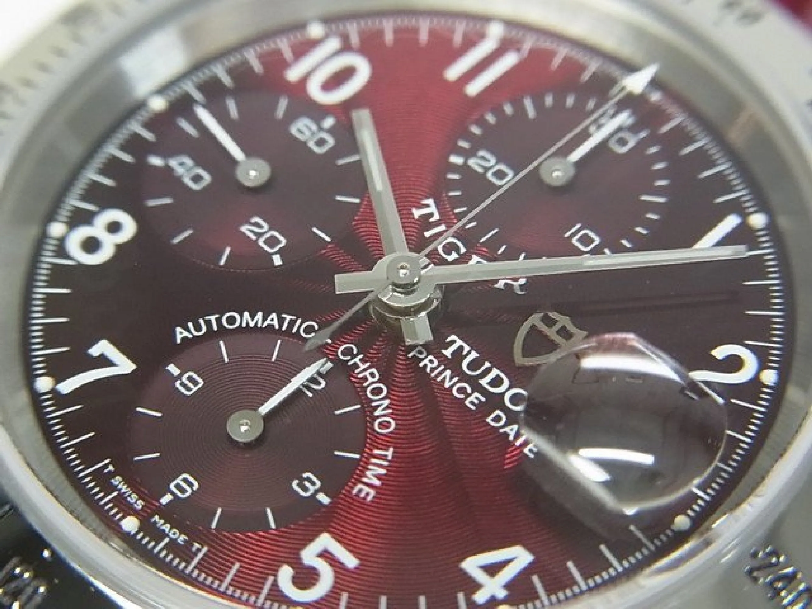 TUDOR /  Prince date Prince Date Chronograph tiger Wine red 79280P Mens 181490121