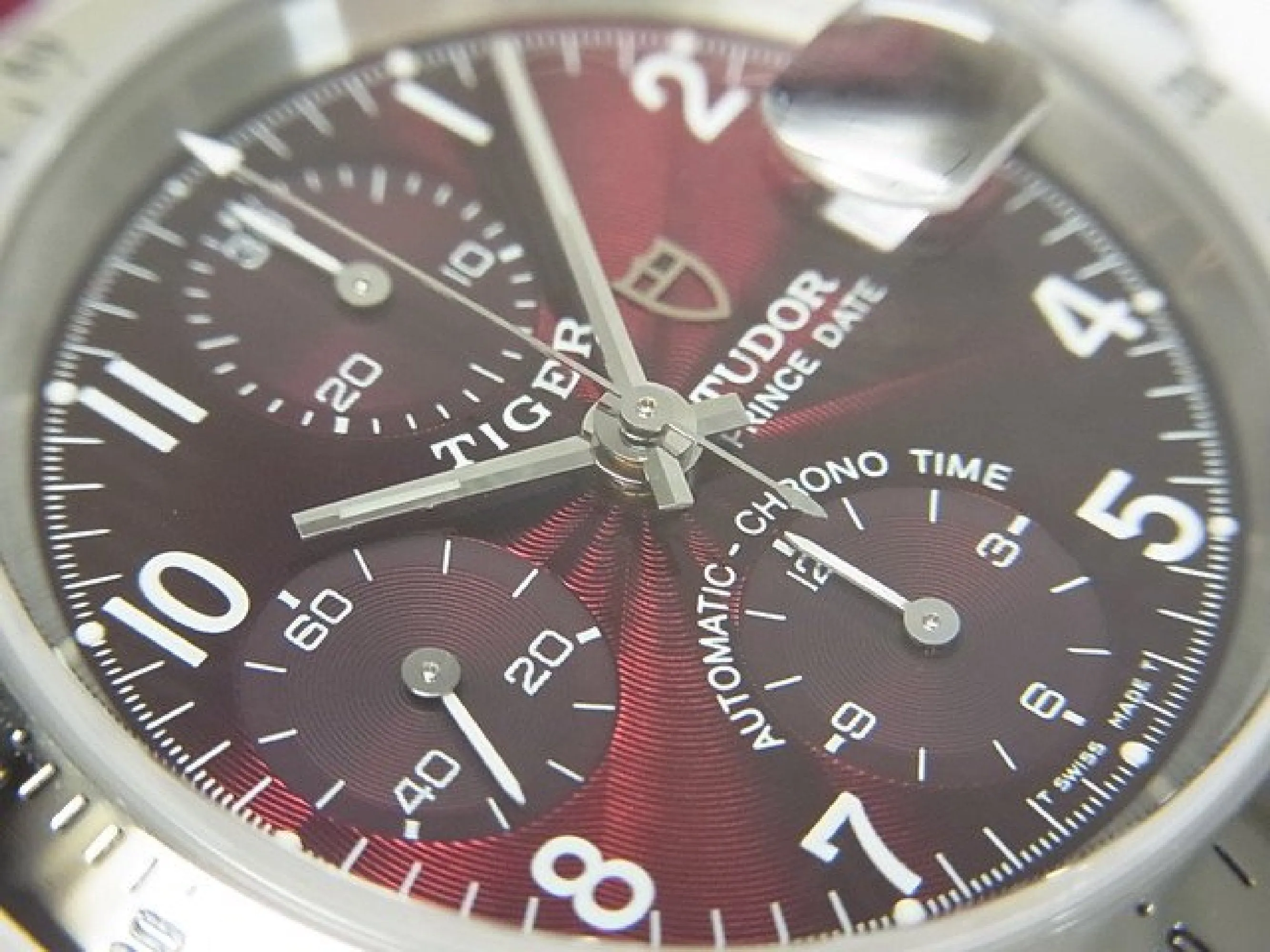 TUDOR /  Prince date Prince Date Chronograph tiger Wine red 79280P Mens 181490121