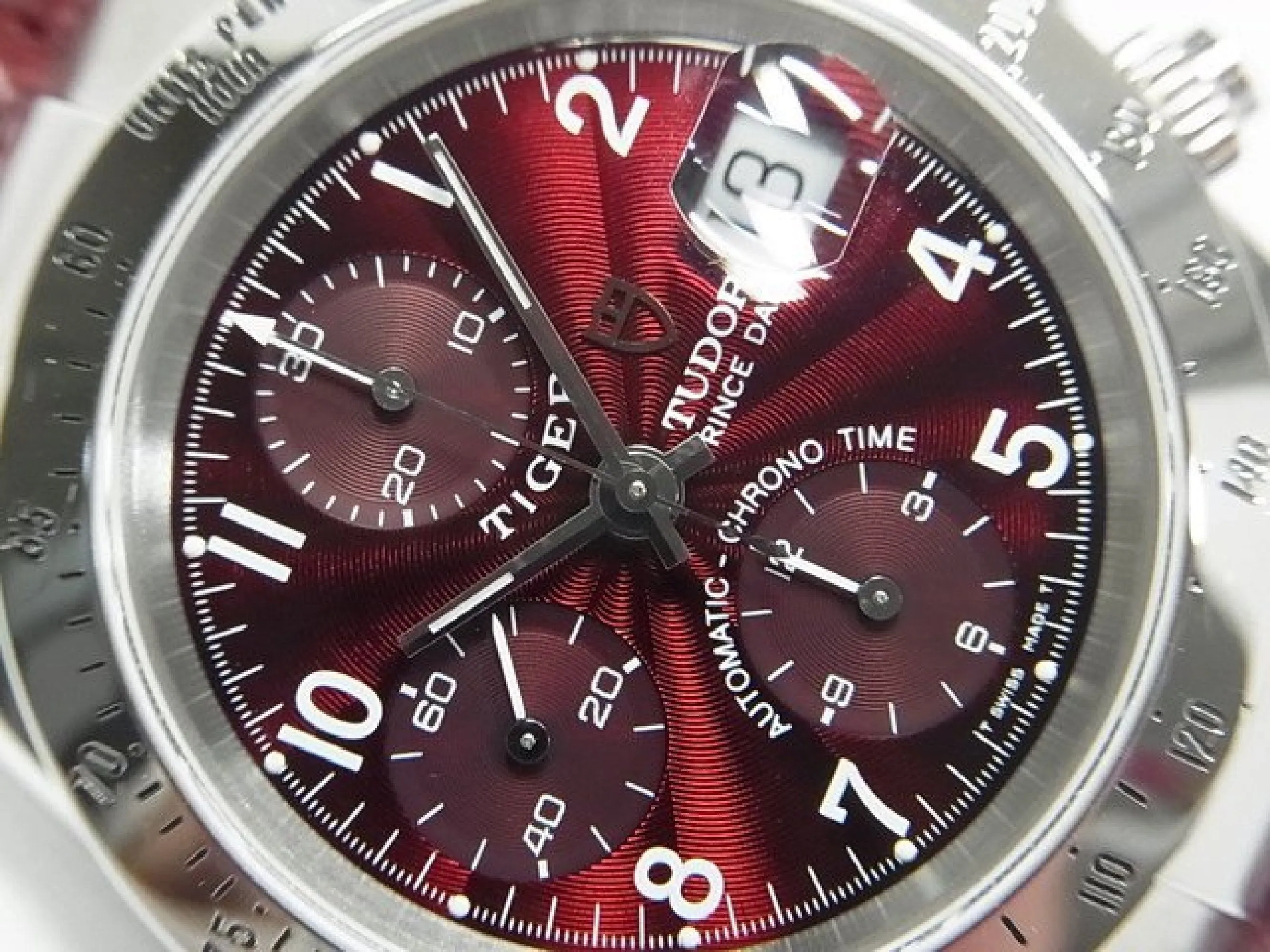 TUDOR /  Prince date Prince Date Chronograph tiger Wine red 79280P Mens 181490121