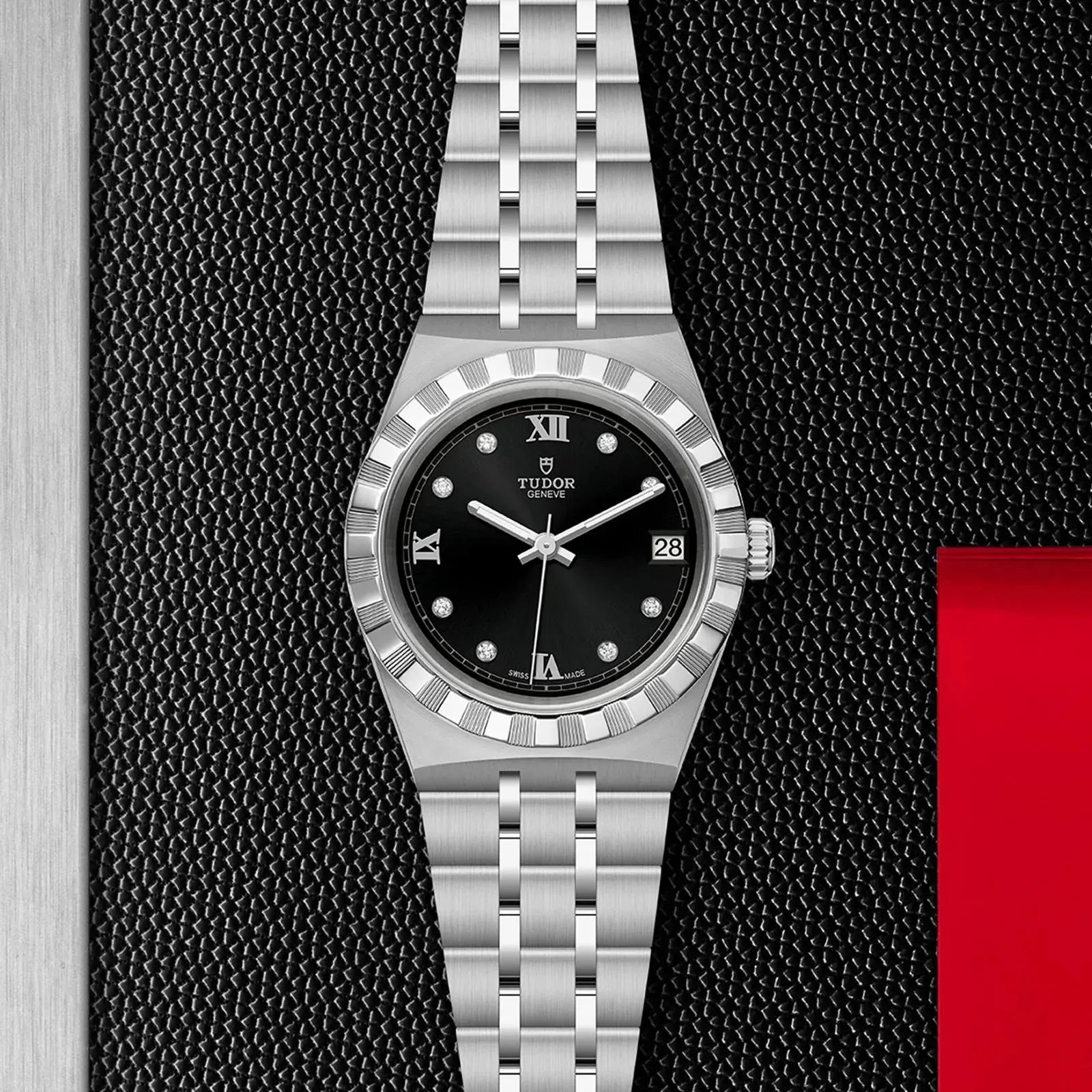 TUDOR Royal, Black Dial, Stainless Steel Bracelet (M28500-0004)