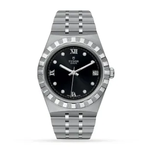 TUDOR Royal, Black Dial, Stainless Steel Bracelet (M28500-0004)