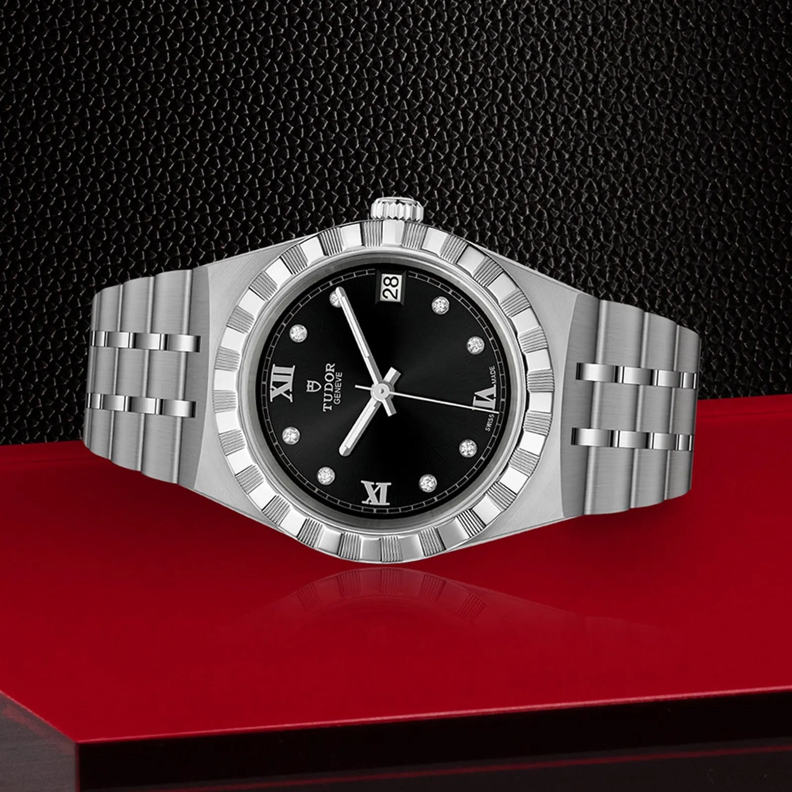 TUDOR Royal, Black Dial, Stainless Steel Bracelet (M28500-0004)