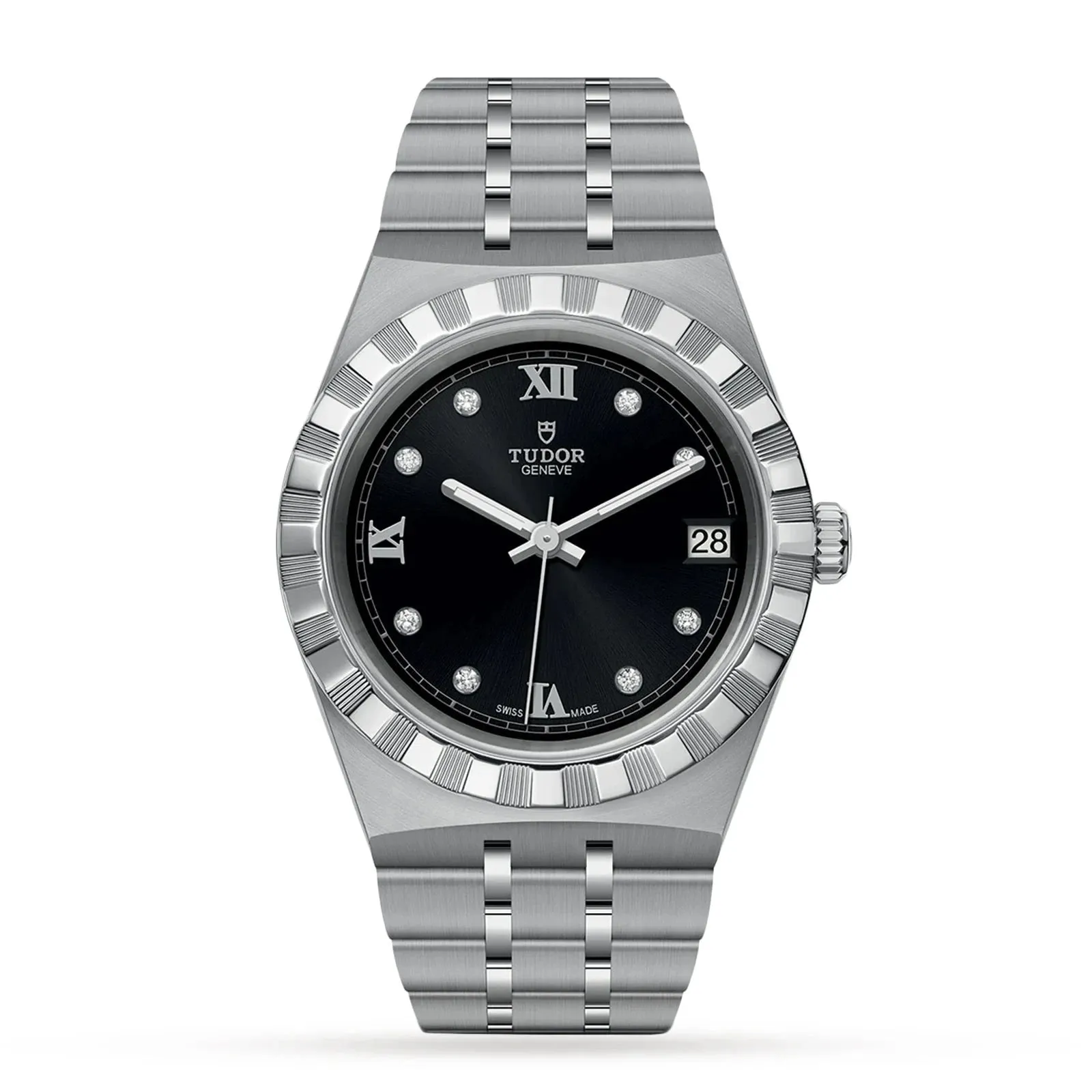 TUDOR Royal, Black Dial, Stainless Steel Bracelet (M28500-0004)