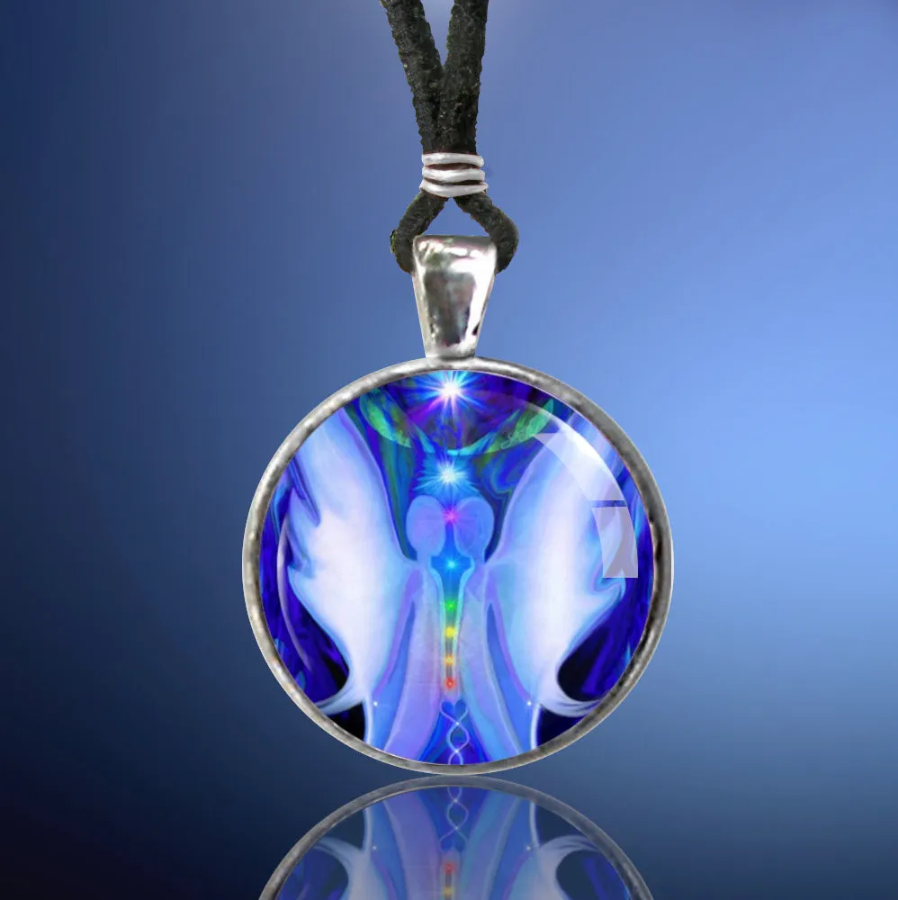 Twin Flames Necklace, Chakra Jewelry, Reiki Energy Pendant - "Twin Souls"