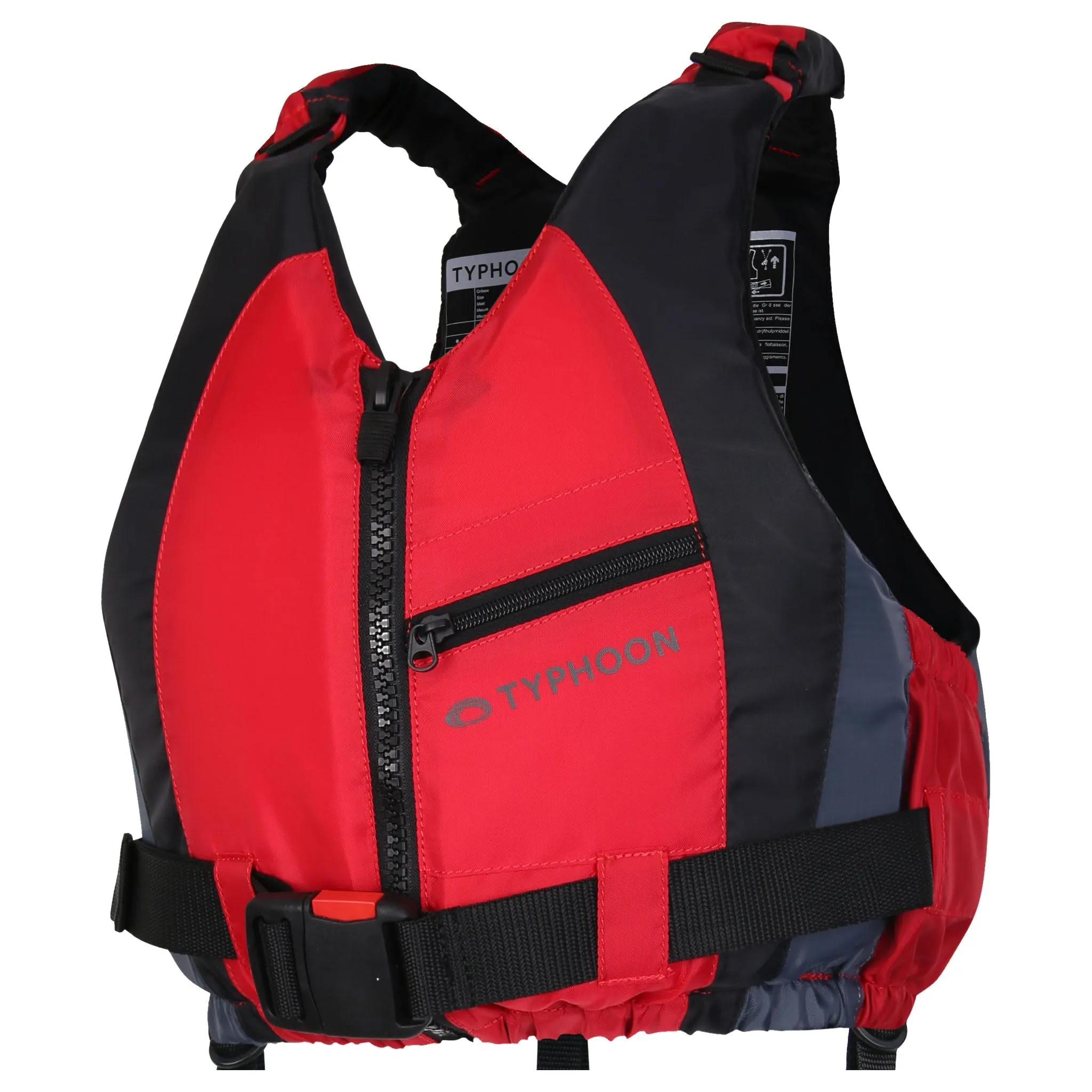 Typhoon Amrok 50N Buoyancy Aid for SUP, Kayak or Dinghy - Red/Graphite/Black