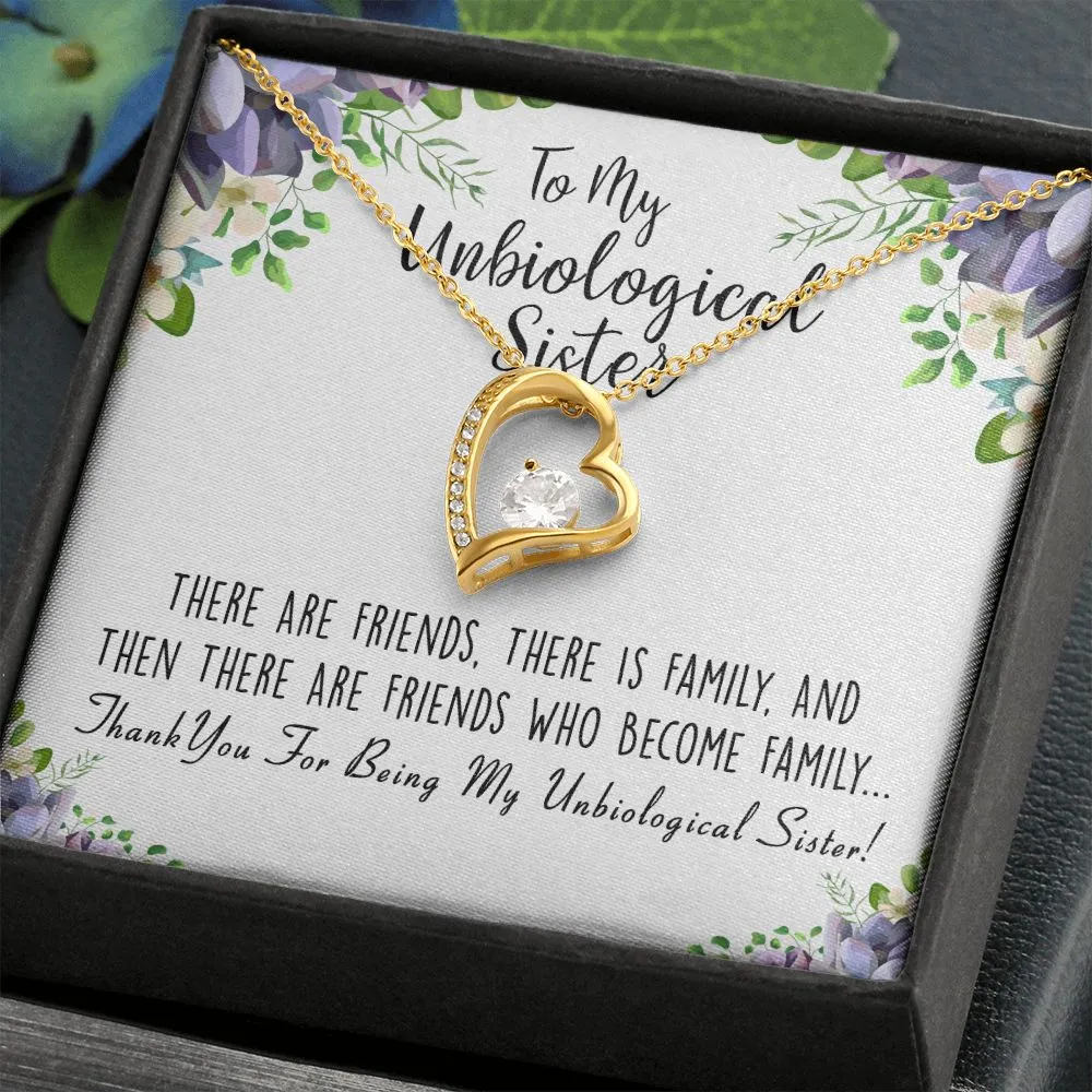 Unbiological Sister Forever Love Necklace