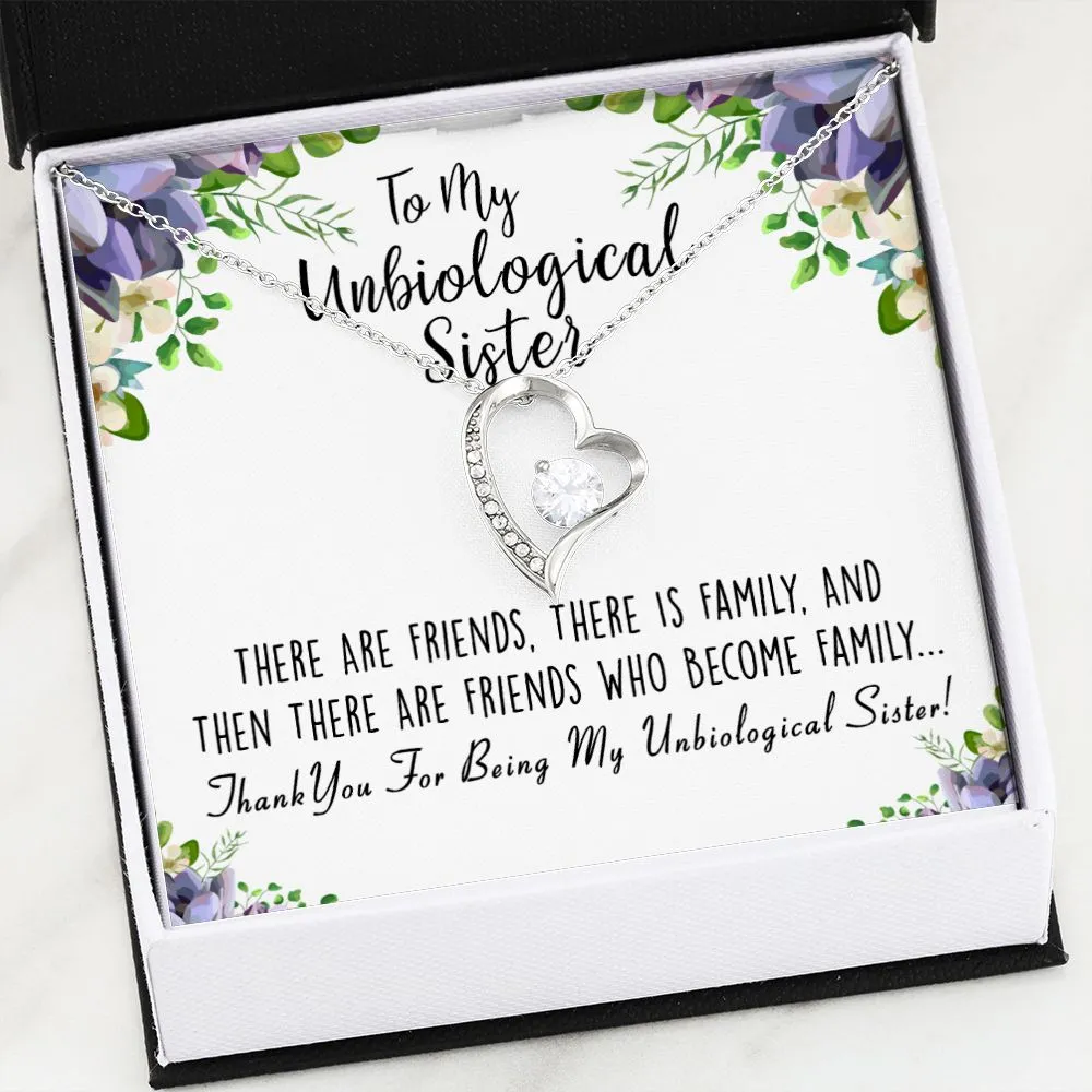 Unbiological Sister Forever Love Necklace