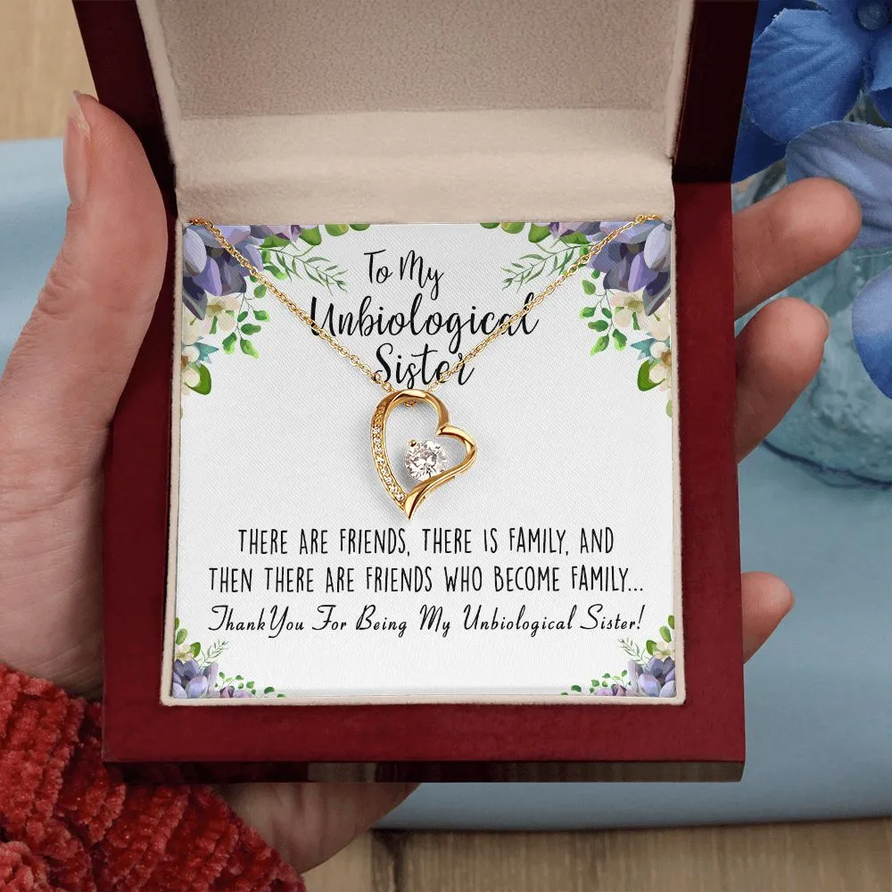 Unbiological Sister Forever Love Necklace