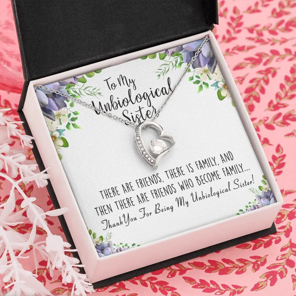 Unbiological Sister Forever Love Necklace