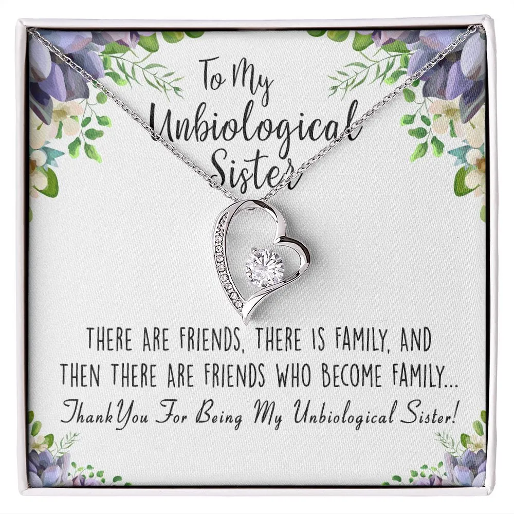 Unbiological Sister Forever Love Necklace