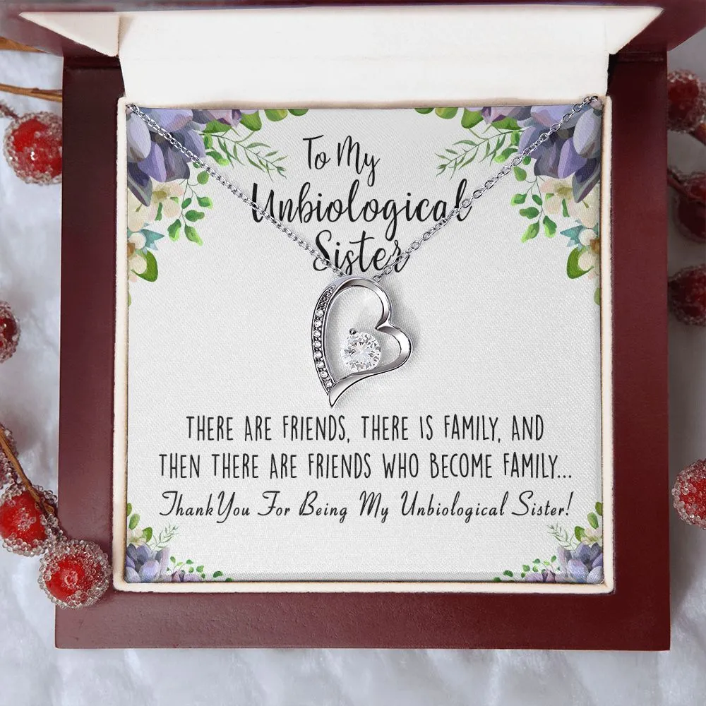 Unbiological Sister Forever Love Necklace
