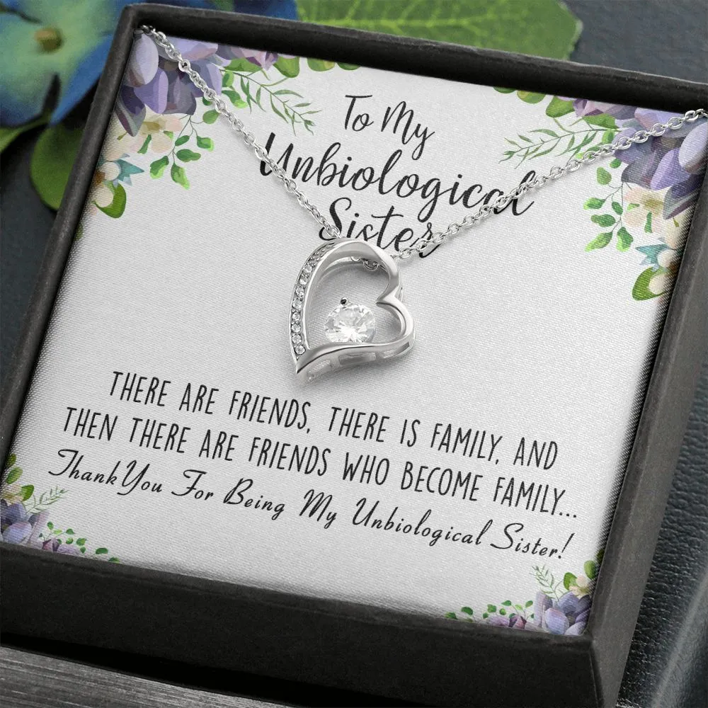 Unbiological Sister Forever Love Necklace