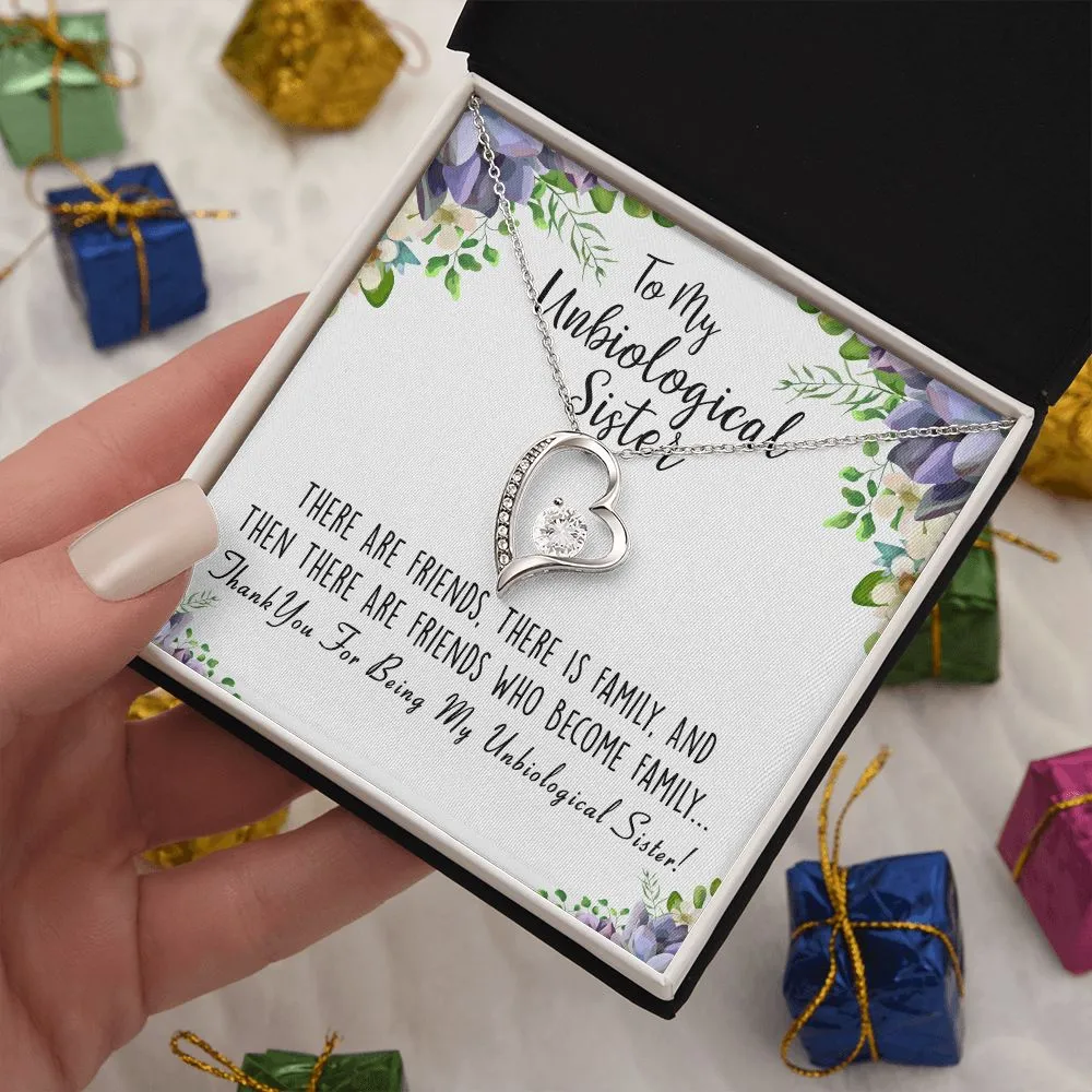 Unbiological Sister Forever Love Necklace