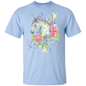 Unicorn Heads Watercolor Mom Mothers Day Mama Mammy Love Heart Family Gift Unisex T-Shirt