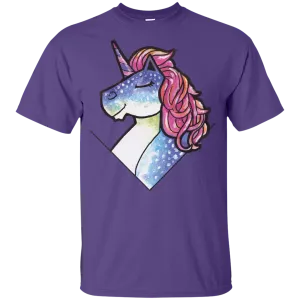 Unicorn Heads Watercolor Mom Mothers Day Mama Mammy Love Heart Family Gift Unisex T-Shirt