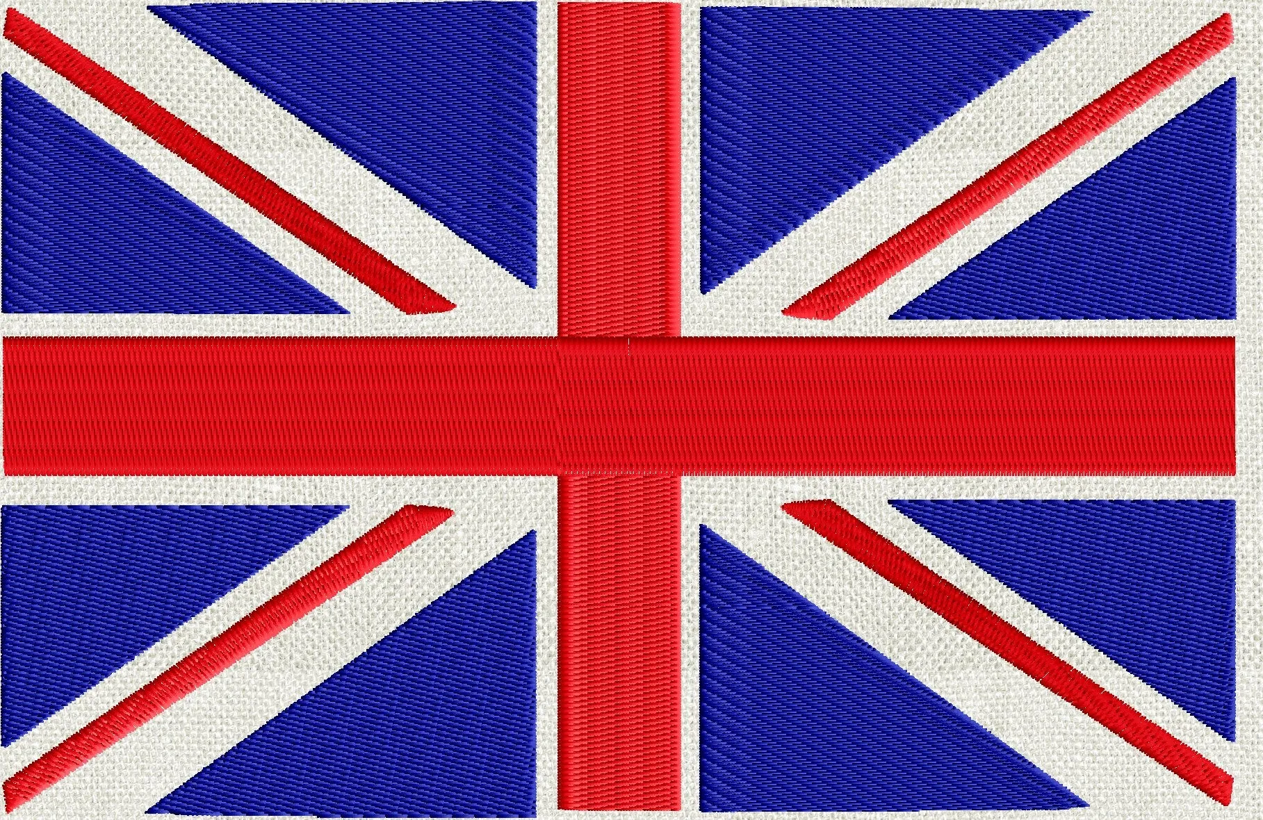 Union Jack UK English Brittish Flag Patriotic - Embroidery DESIGN FILE - fun stuff
