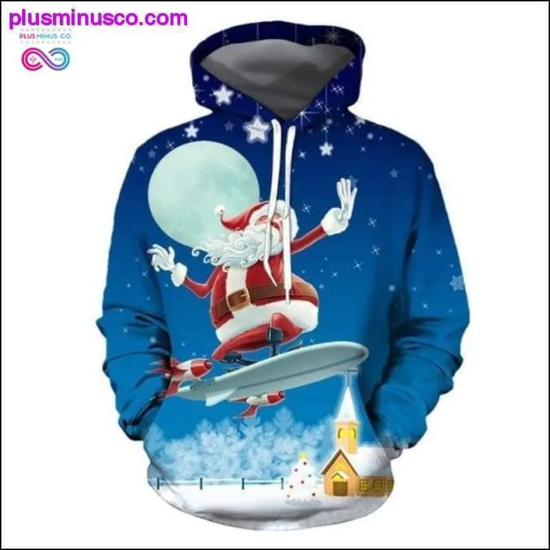 Unisex Christmas Snowman and Printed Santa Claus Novelty