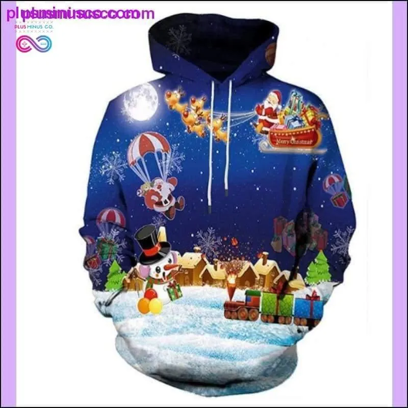 Unisex Christmas Snowman and Printed Santa Claus Novelty