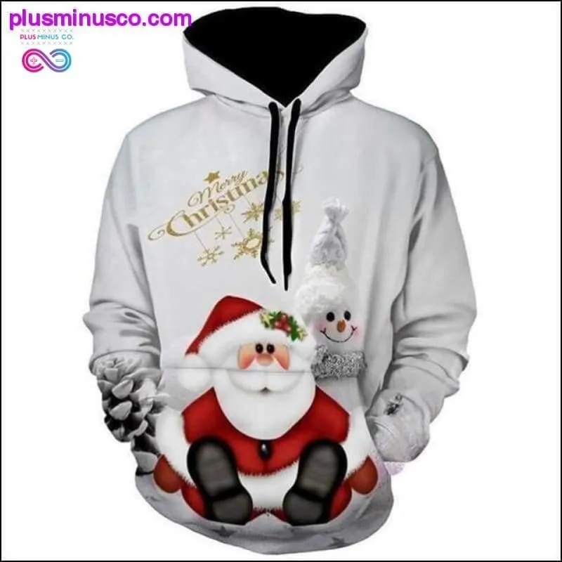 Unisex Christmas Snowman and Printed Santa Claus Novelty