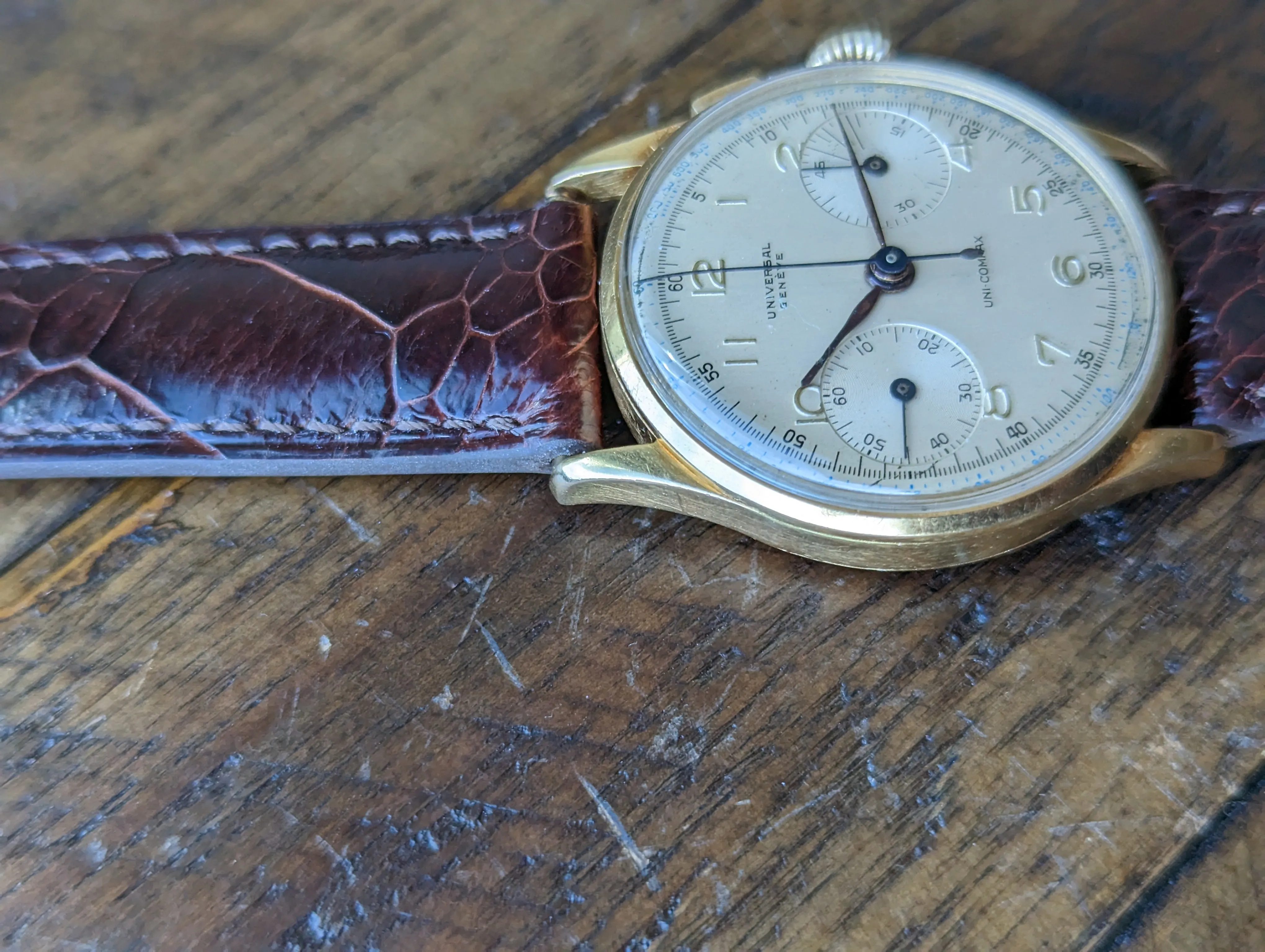 Universal Geneve Uni-Compax 12445 - Serviced w/ 6mo warranty.