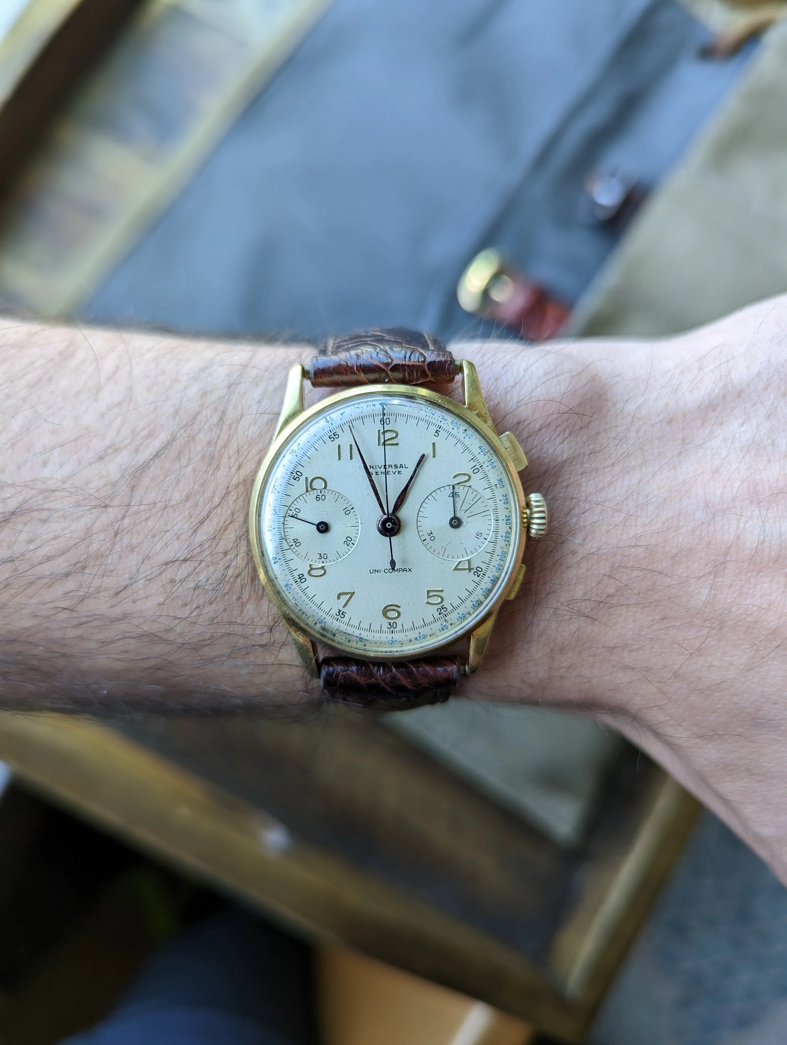 Universal Geneve Uni-Compax 12445 - Serviced w/ 6mo warranty.
