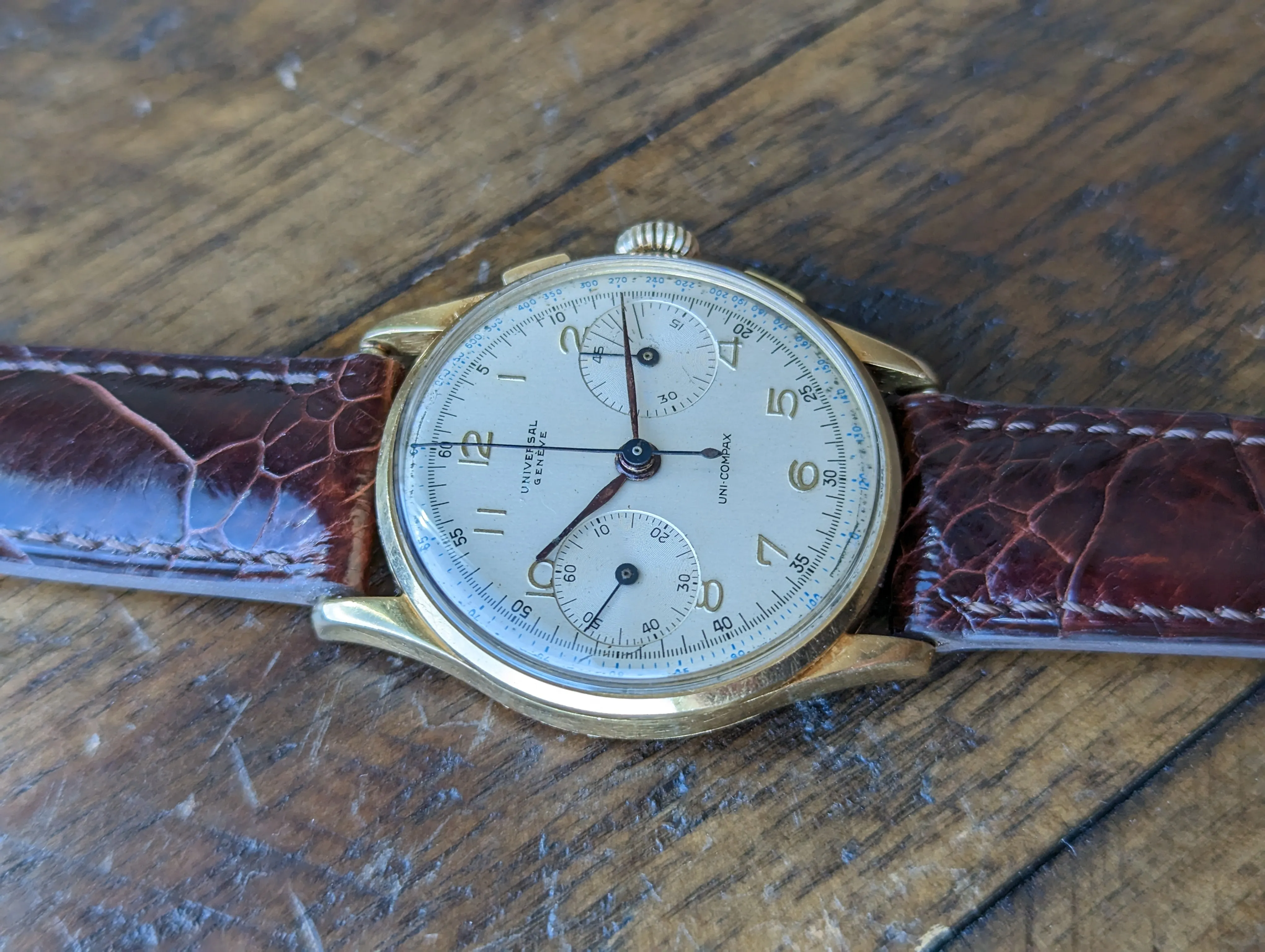 Universal Geneve Uni-Compax 12445 - Serviced w/ 6mo warranty.