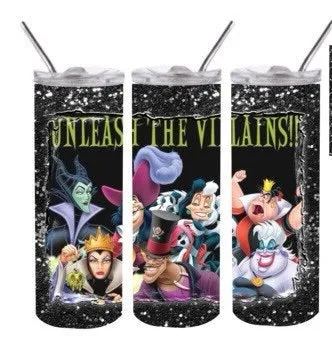 Unleash the villains- 20oz stainless steel  Tumbler