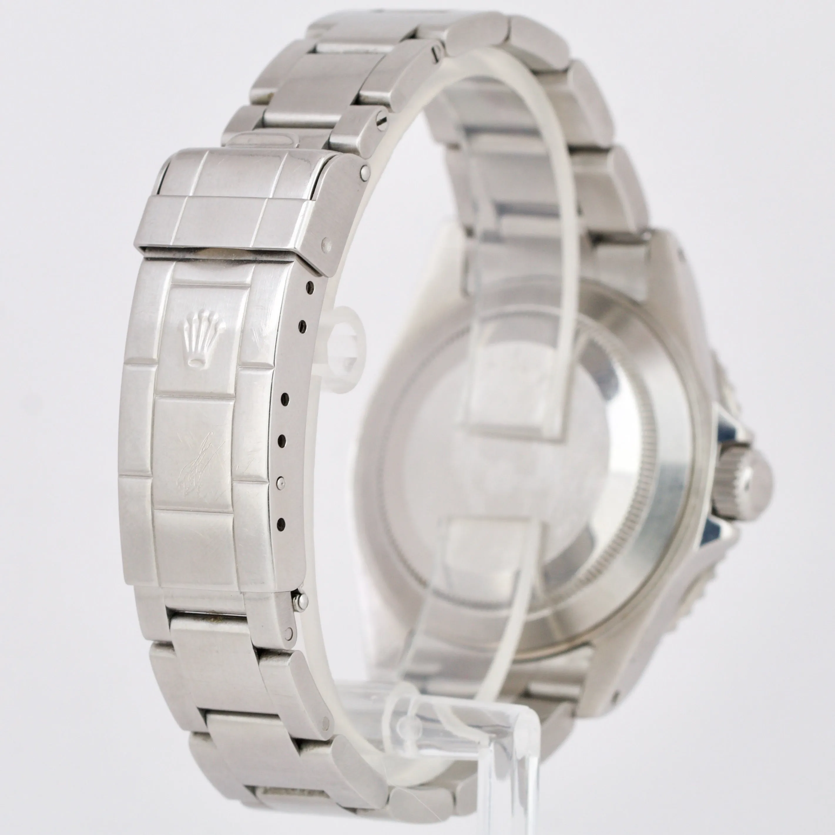 UNPOL. Rolex Submariner Date Stainless Steel 40mm Black Oyster Watch 16610 BOX