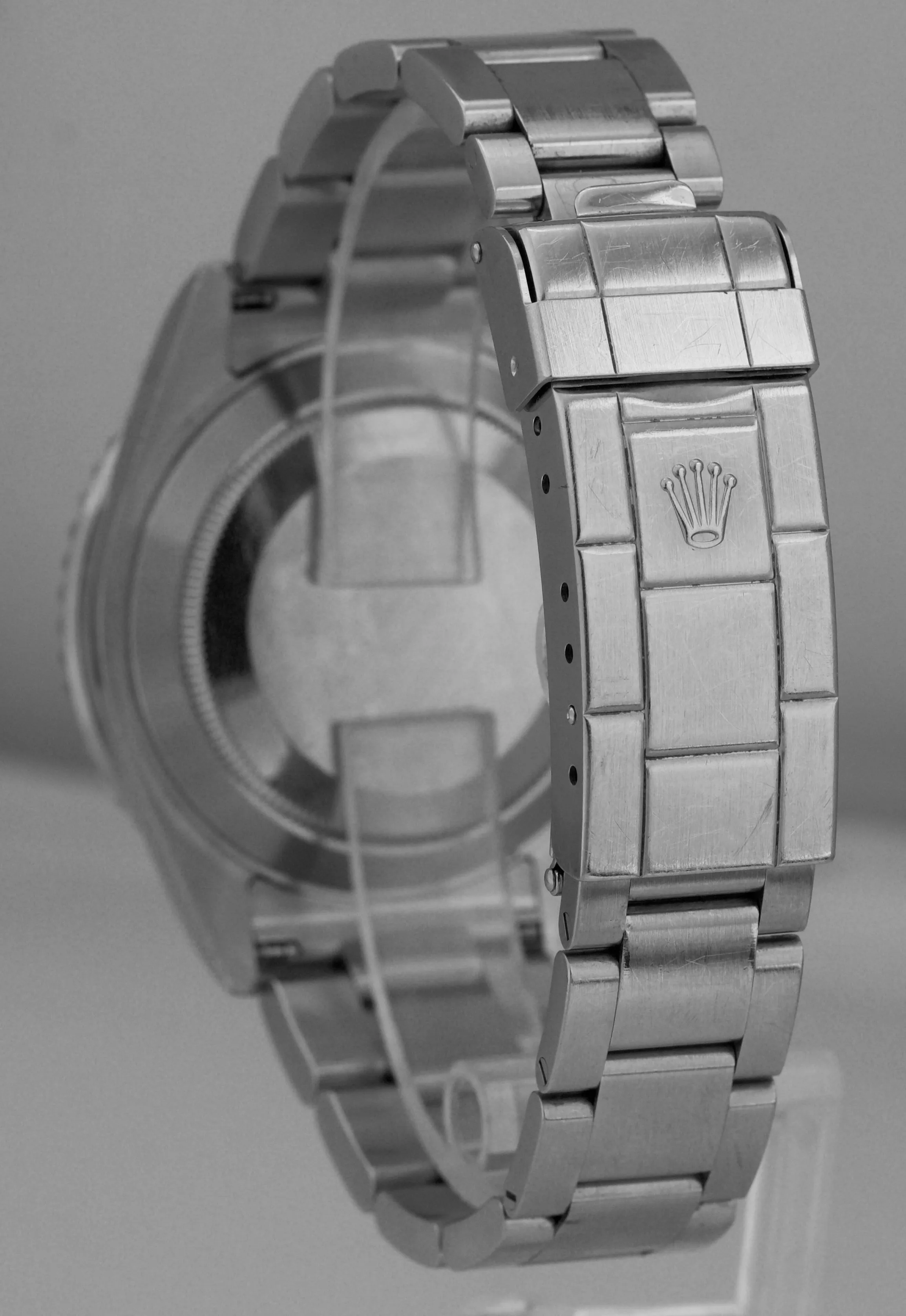 UNPOLISHED 2008 Rolex Submariner Date 16610 NO HOLES 40mm Black Steel Dive Watch