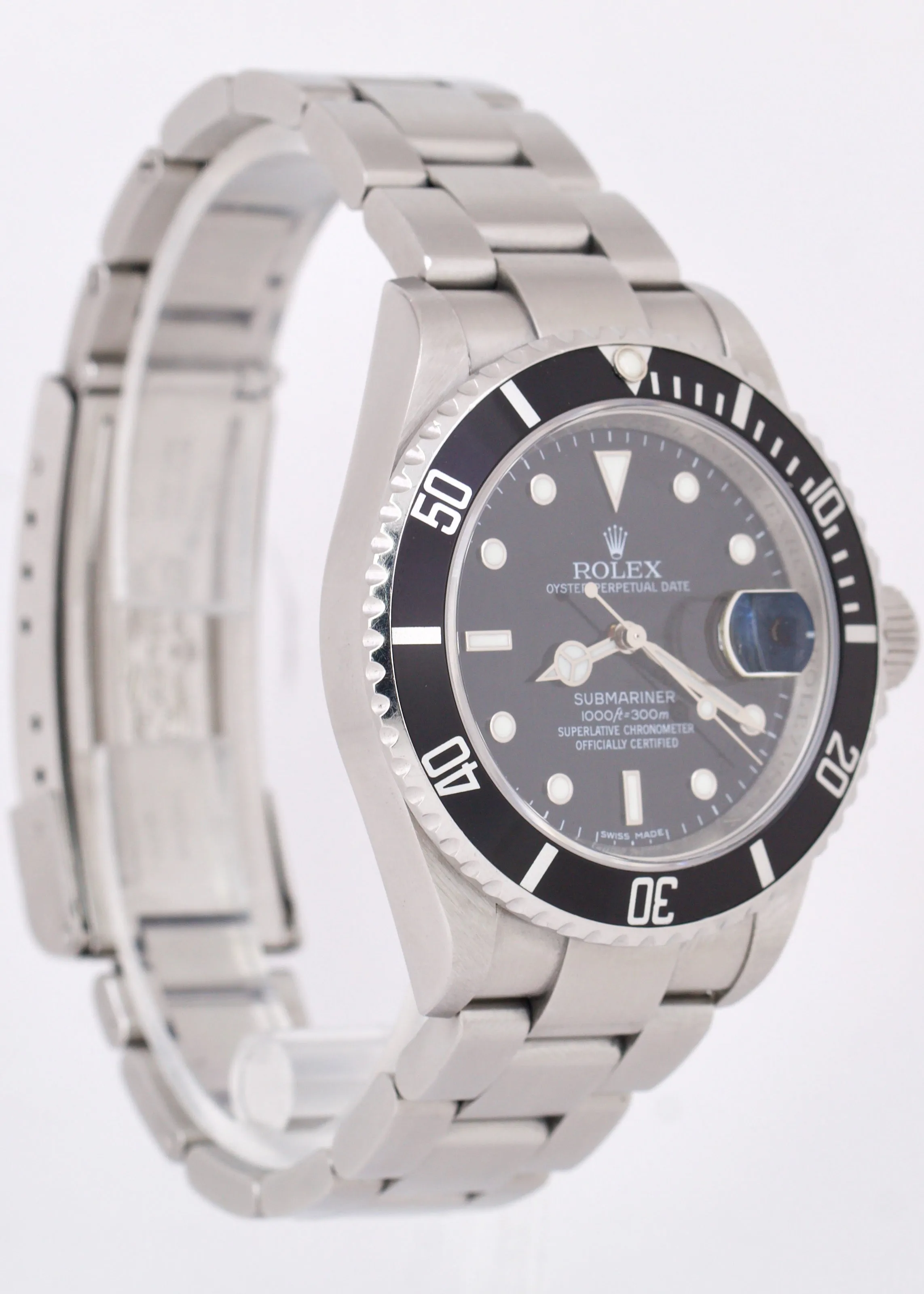 UNPOLISHED PAPERS Rolex Submariner Date REHAUT Black RANDOM SERIAL 16610 B P