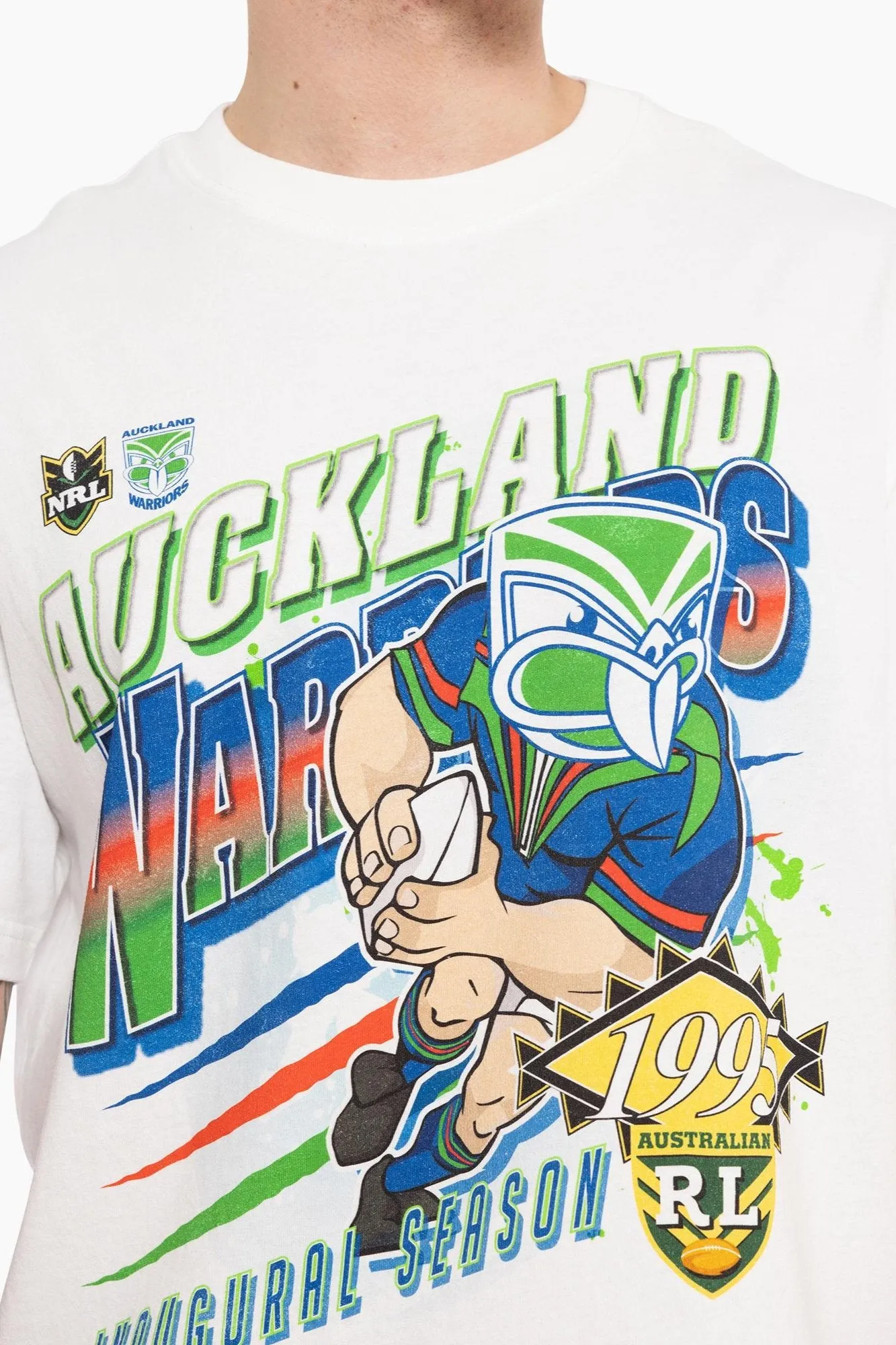 Up The Wahs Tee Warriors | Vintage White